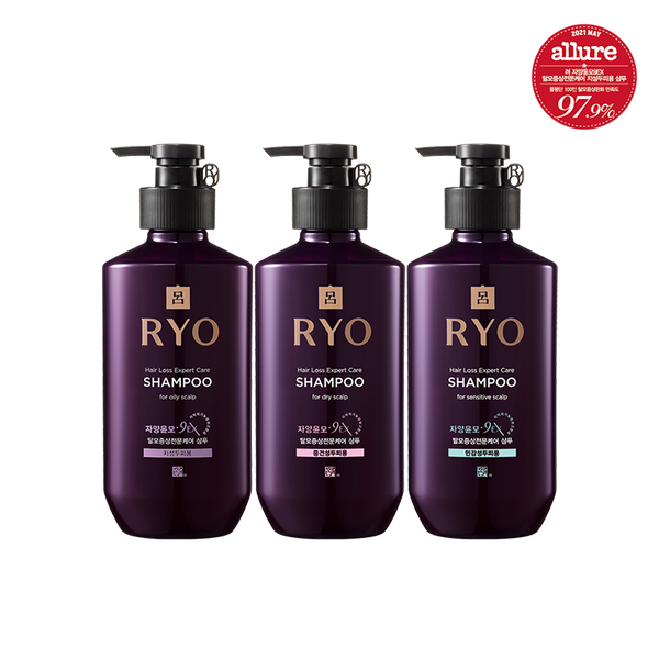 RYO Hair Loss Expert Care Shampoo 400mL for Oily, Dry, Sensitive Scalp