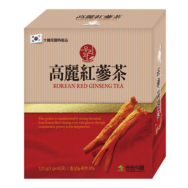 SONGWON Korean RED GINSENG Tea Granule Root Bag 3g x 40ea Anti Stress Fatigue