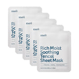 KLAIRS Rich Moist Soothing Tencel Sheet Mask 25mL * 5 PCS