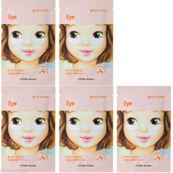 ETUDE HOUSE Collagen Eye Patch 4g * 5 Pairs (10 Patches) / Collagen & Vitamin