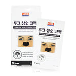 LUKE Charcoal Nose Pore Cleansing Strips - 10 Sheets (1 Pack)